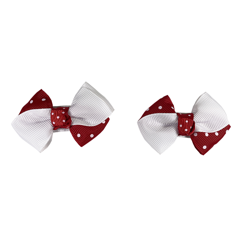Snap hair wear clip bows in bangs for baby girls