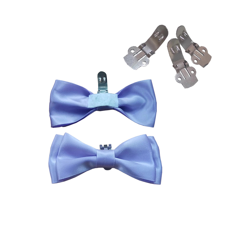 Custom ribbon bow design shoe clips