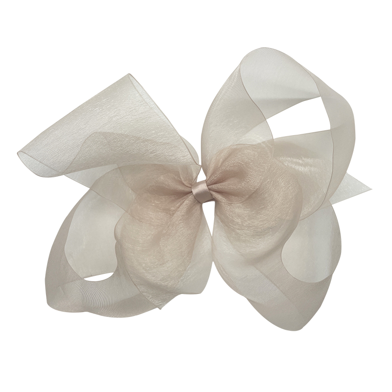 Fashion knotted bow classic style elegant organza hair accessory for girls