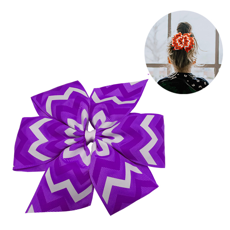 Large pinwheel grosgrain boutique bows for toddlers