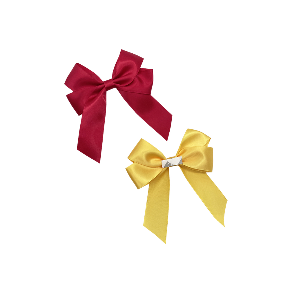 Self adhesive satin ribbon bow for gift packing decoration
