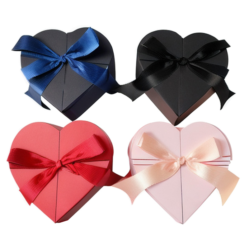 Polyester satin ribbon pre made bow tie packaging box decorations