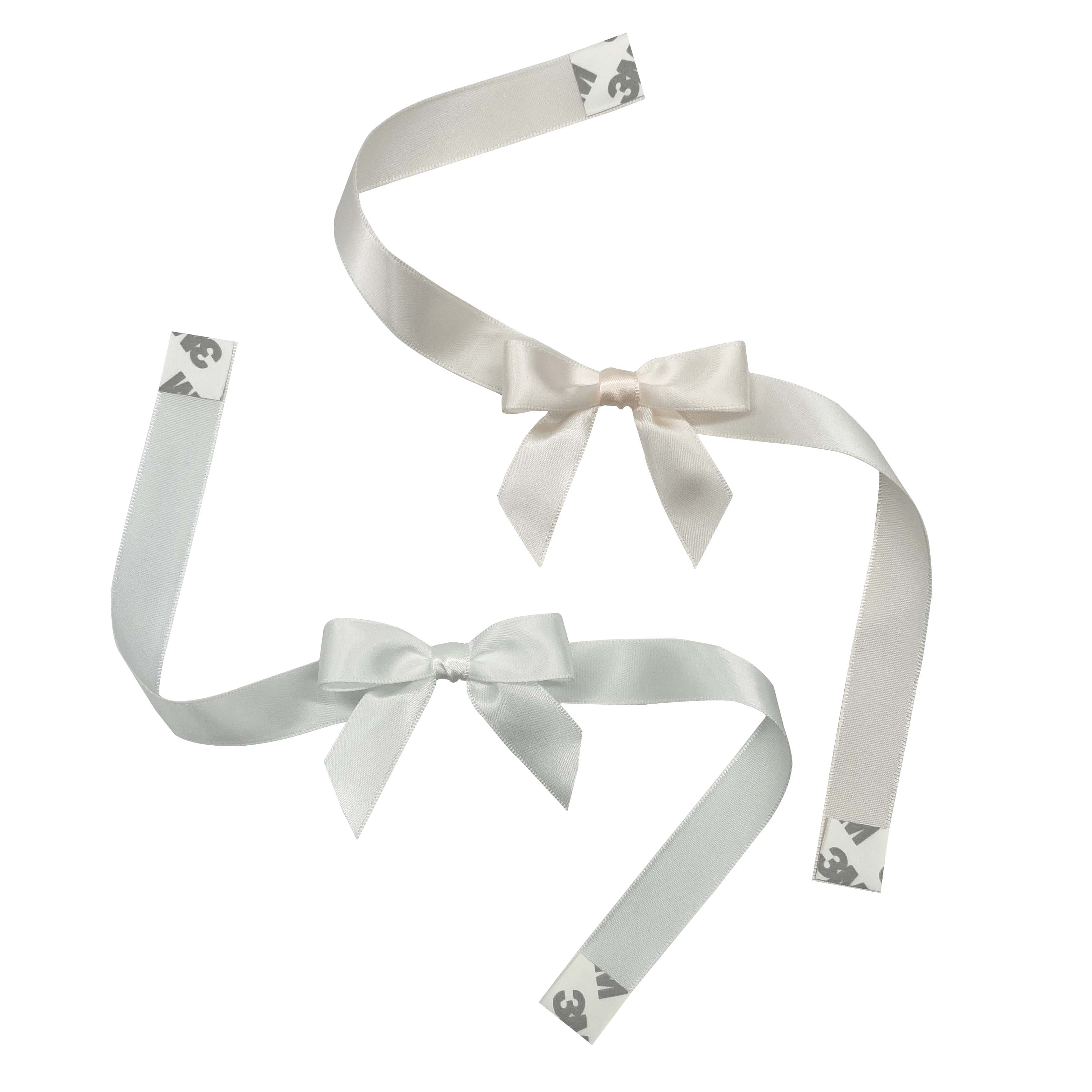 Simple style gift ribbon bow with self-adhesive for box decoration